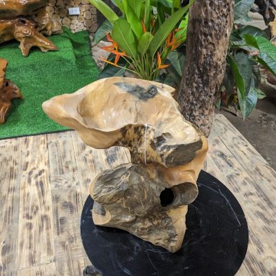 Chậu cảnh Gỗ Lũa trai vàng 1 máng