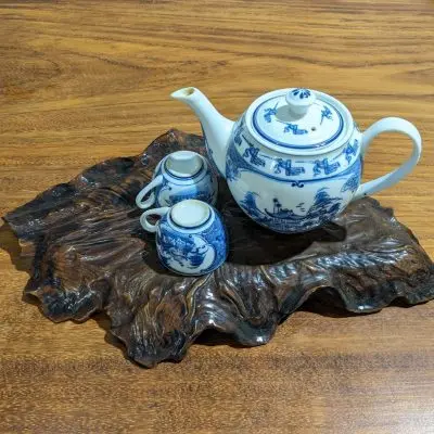 Khay trà gỗ ngọc am