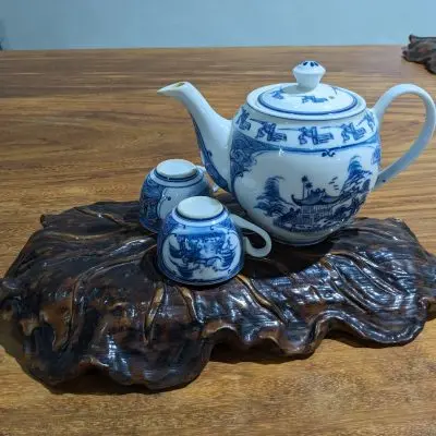 Khay trà gỗ ngọc am