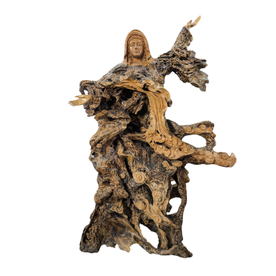 Đức mẹ Maria về trời (Gỗ Lũa trai vàng)